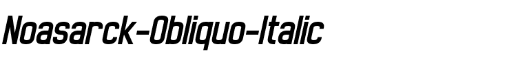 Noasarck-Obliquo-Italic