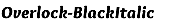 Overlock-BlackItalic